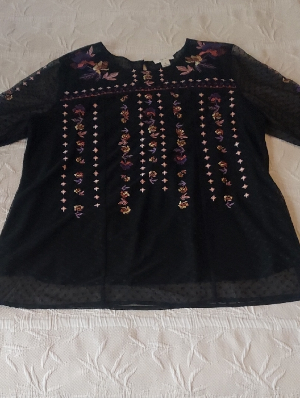 Style & Co. Embroidered Blouse - Picture 8 of 11